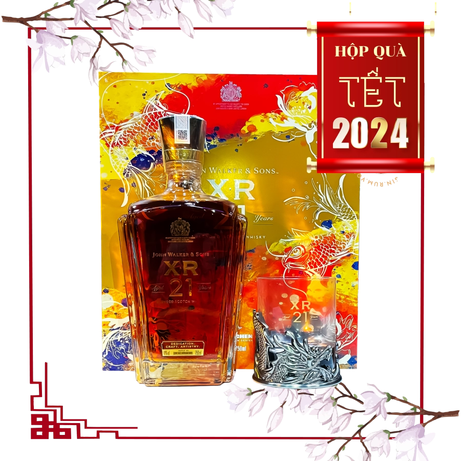 Rượu Whisky Johnnie Walker XR 21 Year Old Phiên Bản Hộp Quà Tết 2024
